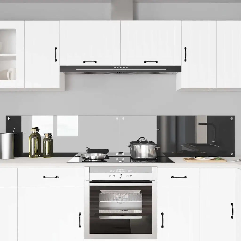 Schienale da cucina 2 pcs Grigio scuro 110 x 40 cm