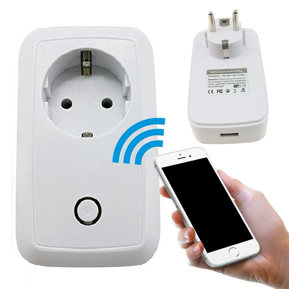 Trade Shop - Presa Di Corrente Intelligente Controllabile Con Il Wifi - Smart Power Plug -