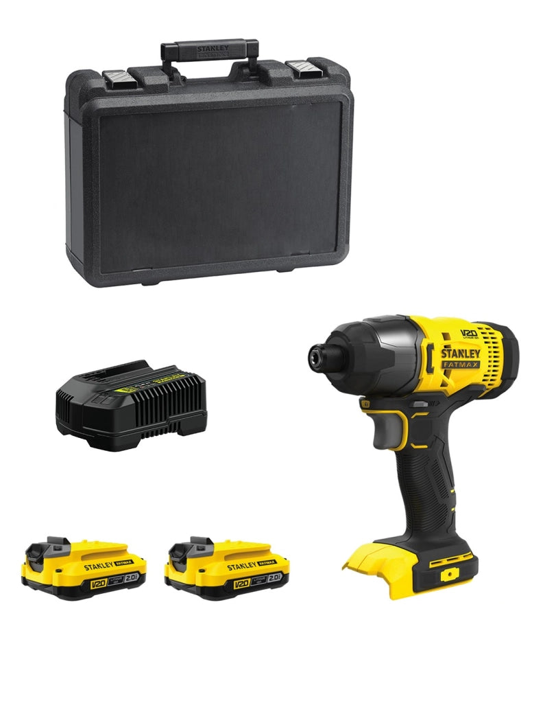 Avvitatore a Impulsi STANLEY FatMax SFMCF800D2K (2 x 2,0 Ah + Caricabatteria + Valigetta)