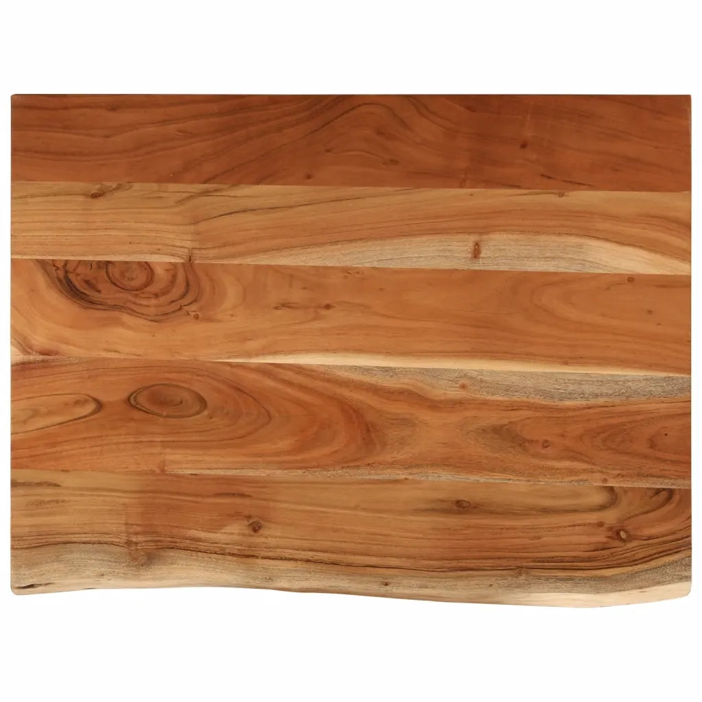 vidaXL Piano Bagno 80x60x2,5 cm Rettangolare Legno Massello di Acacia