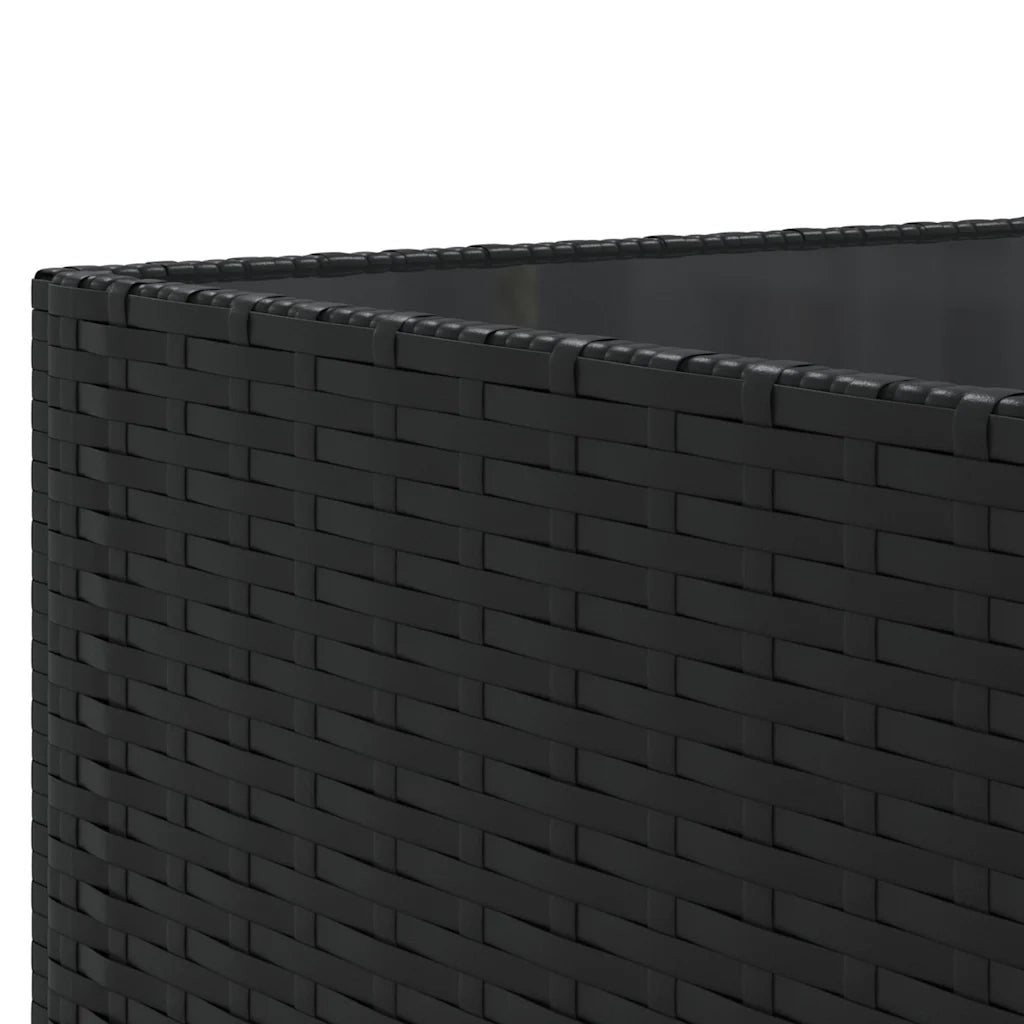 Set Salotto da Giardino 10pz con Cuscini in Polyrattan Nero 3308276