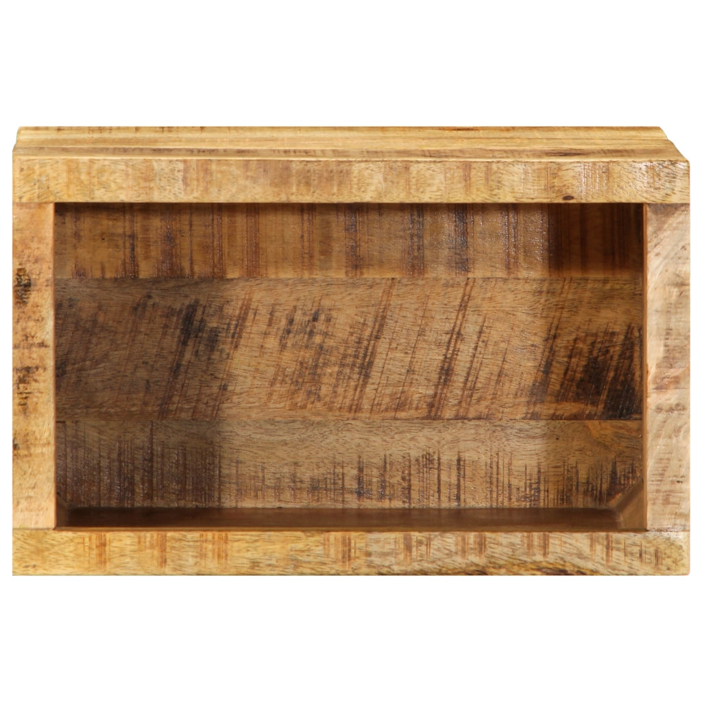 Armadio a Parete 40x30x25 cm Legno Massello di Mango Grezzo
