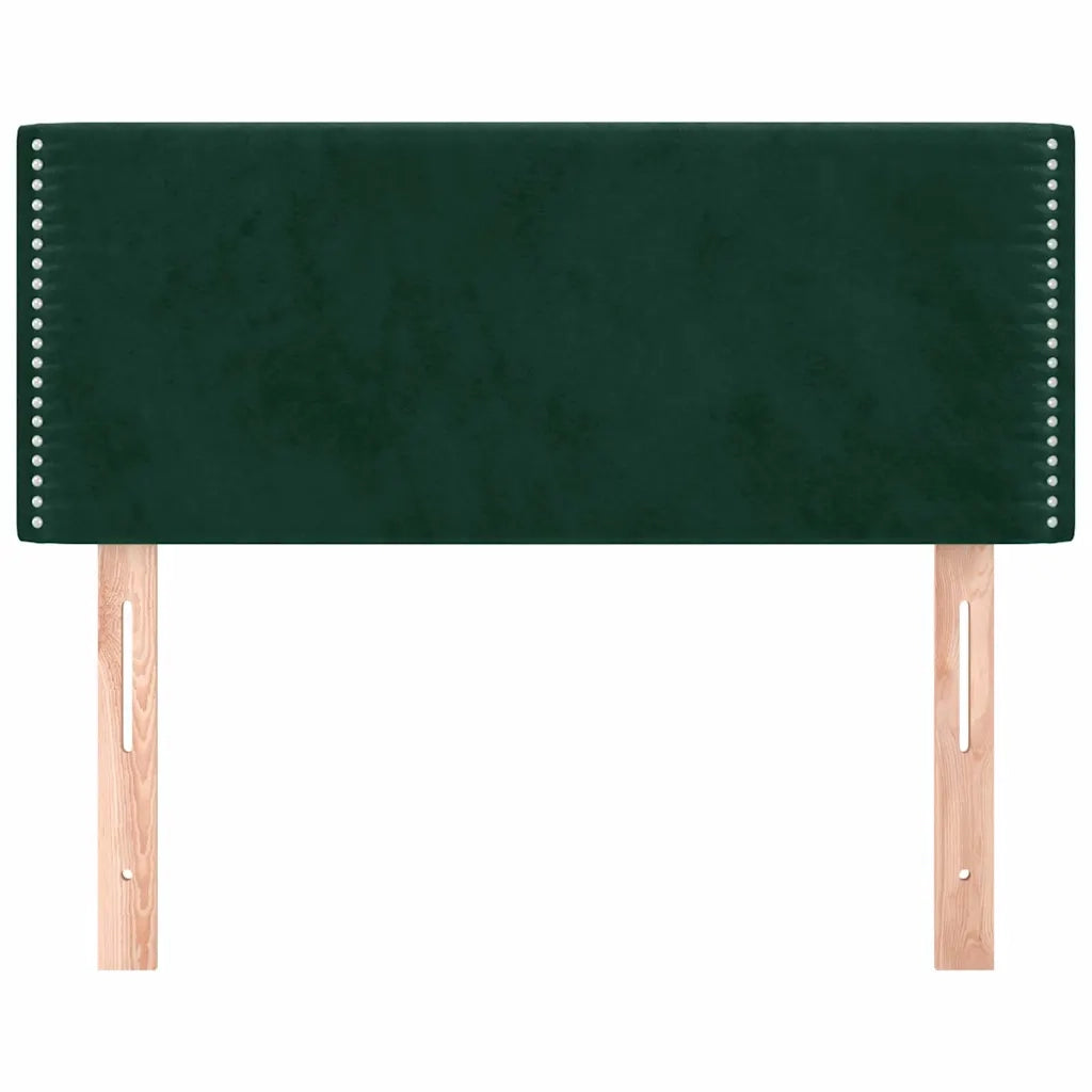 Testiera | Testata Verde Scuro 100x5x78/88 cm in Velluto