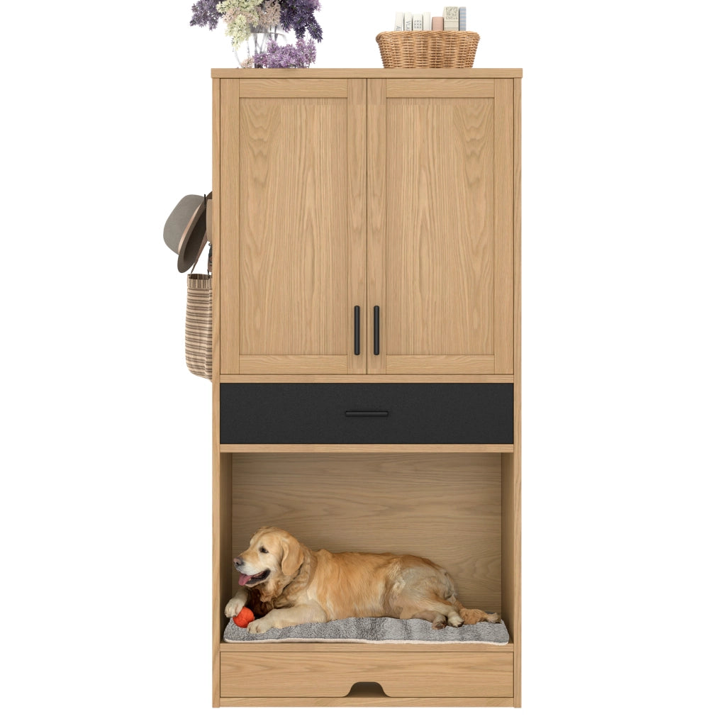 Mobile Multifunzione per Animali con Cuccia, Tiragraffi e Cassetti ¨C MINIMAL ¨C Legno