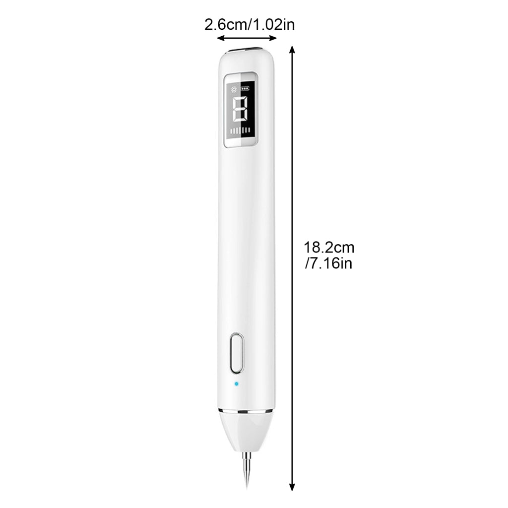 Strumento cosmetico laser bianco con LCD e 8 livelli