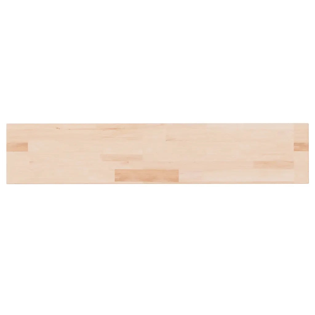 Mensola | Ripiano | Scaffale 100x20x4 cm Legno Massello di Rovere Non Trattato