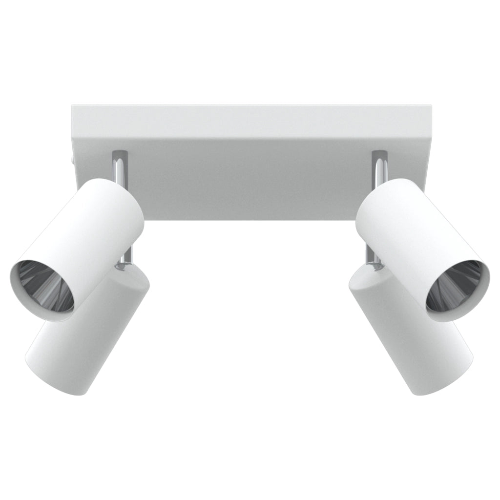 Faretto da soffitto 4 vie regolabile bianco GU10