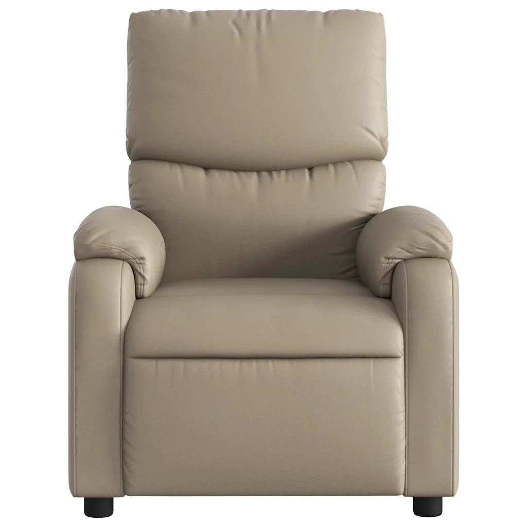 Poltrona Massaggiante Reclinabile cappuccino in Similpelle 373447