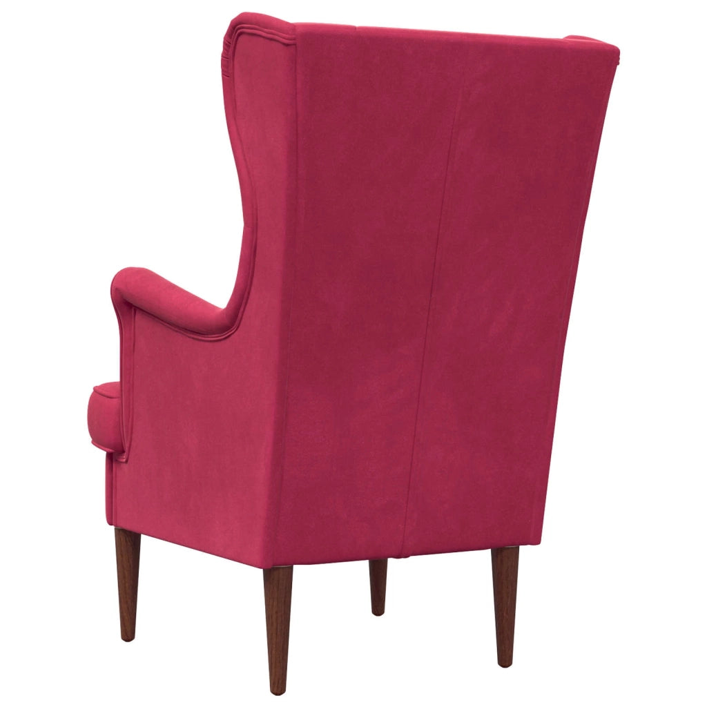 Poltrona Rosso Vino Velluto 42029911