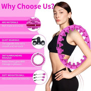 Flessibile Hula Hoop per Fitness con Reduzione del Rumore 28 Nodi per Adulti Principianti Perdita di Peso Massaggio Formazione della Pancia