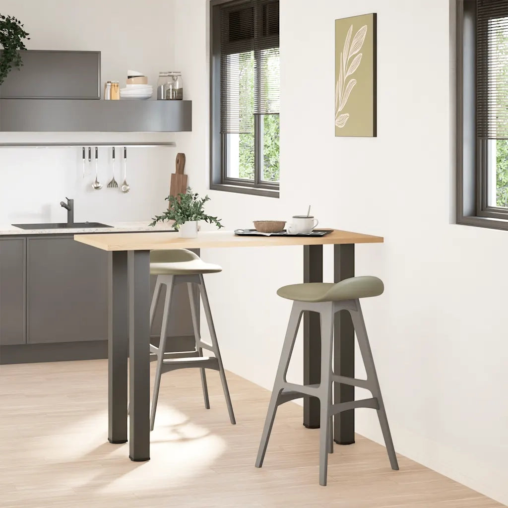 vidaXL Gambe per tavolo da bar 4 pz Antracite 90-92 cm Acciaio