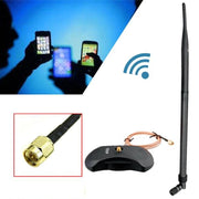 Trade Shop - Antenna Wifi Wireless Omnidirezionale 28dbi Attacco Rp-sma 2.4ghz Base Magnetica -