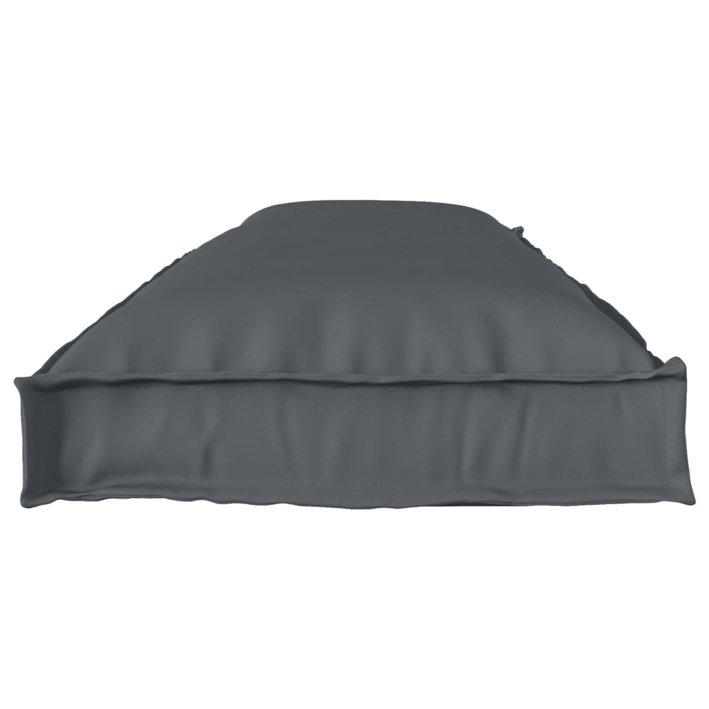 Cuscini per pallet per panca 2 pz Antracite 150x40x8 cm Tessuto Oxford