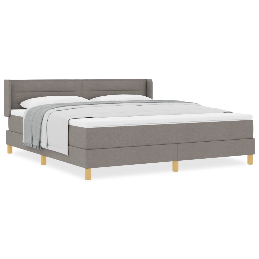 Letto a Molle con Materasso Tortora 180x200 cm