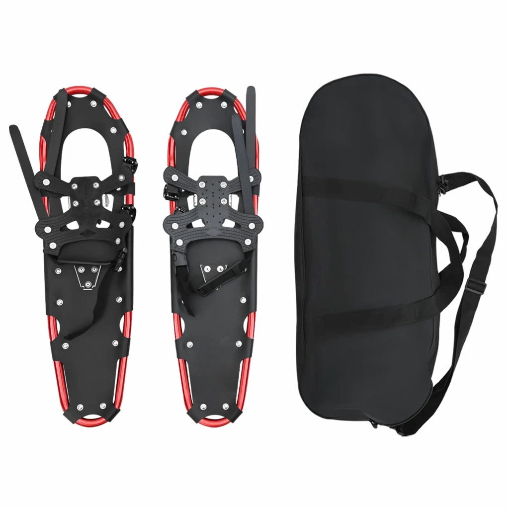 Ciaspole 3 in 1 Rosso e Nero 78,5 x 22 cm Alluminio e HDPE 42021435