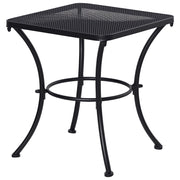 Tavolino da giardino ¨C zephmum ¨C quadrato, metallo, nero, 45x45x50 cm