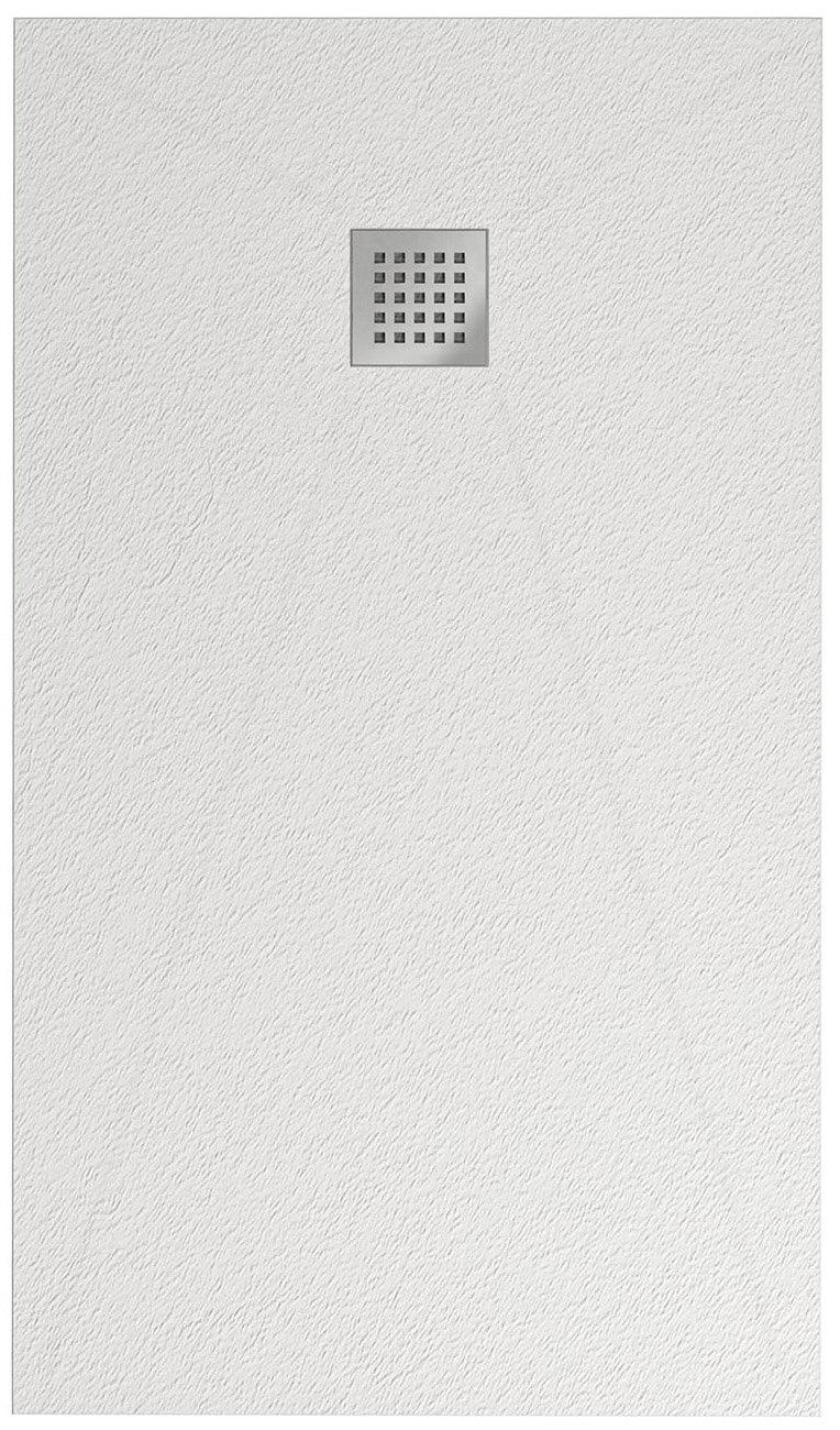 Piatto Doccia 80x100 cm in Pietra Fosterberg Silene Bianco