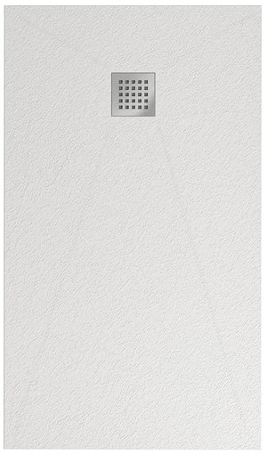 Piatto Doccia 80x100 cm in Pietra Fosterberg Silene Bianco