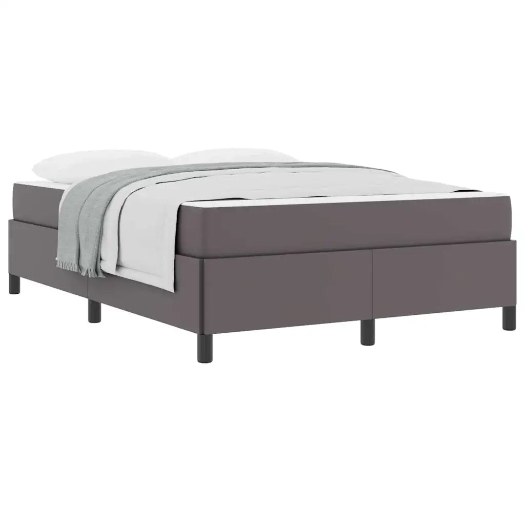 vidaXL Struttura letto con materasso con materasso Grigio 140 x 200 cm