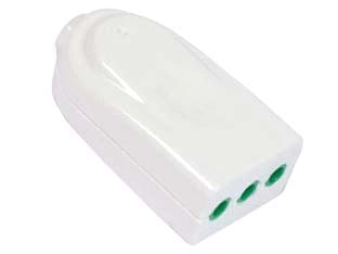 PRESA DRITTA 2 POLI + TERRA 10A BIANCA LINEA GARANTI- - bianca 82560-E - 10 pezzi FANTON