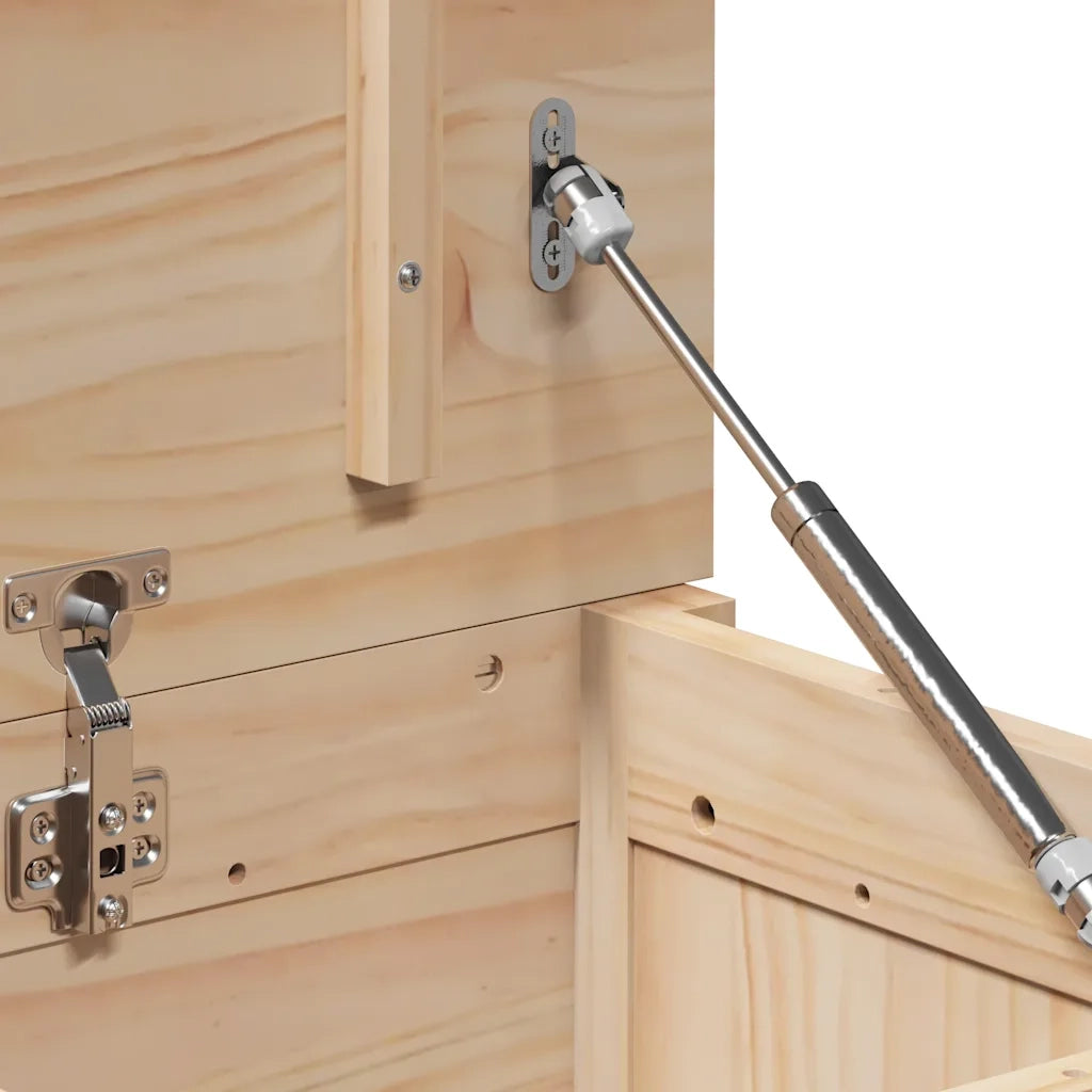 Contenitore Portaoggetti 80x40x45,5cm Legno Massello Pino 823534