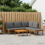 6 pcs Legno massiccio di acacia e corda Naturale 3407757