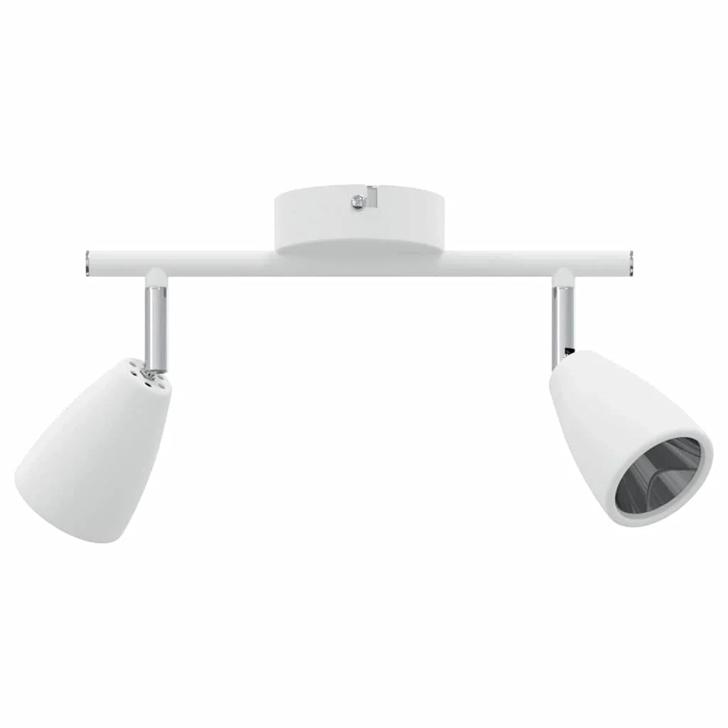 Faretto da soffitto moderno orientabile 25,5 x 8 x 16 cm illuminazione mirata stile contemporaneo metallo bianco 02_0058319