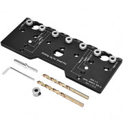 Strumento di posizionamento per scharniere - Boor hulp - Strumento per forare scharniere - Strumento per posizionamento - Lega di alluminio - 25x19x5cm - Precisione di foratura - Boorjabloon