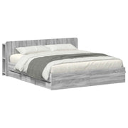 Telaio del letto con storage Sonoma grigio 180 x 200 cm 3433981