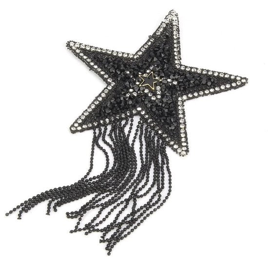 Decorazione op strass per abbigliamento - patch stellare - patch per cucito - decorazione per abito - materiale ABS/ resina - ideale per fai da te - patch da stirare