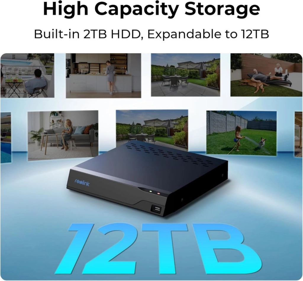 REOLINK NVS8 (PN-8) - NVR POE 8CH - HDD 2TB INCLUSO