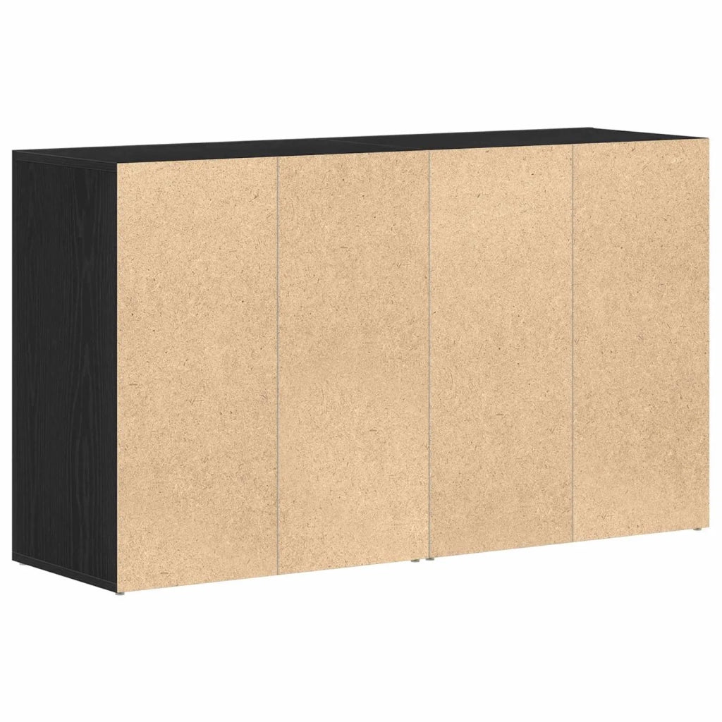 Credenza Rovere Nero 120 x 36 x 69 cm Legno multistrato 3333865