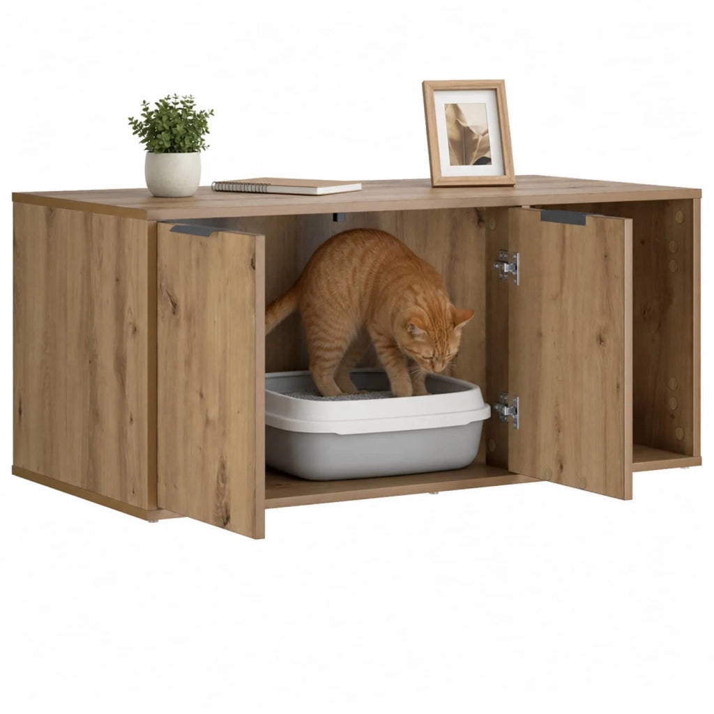 Mobile per gatti Rovere Artigianale 100 x 49 x 45 cm 8014758