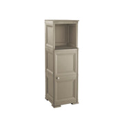 MOBILE CONTENITORE SOGGIORNO 3 MODULI TALPA 40X43X125 CM CON ANTA EFFETTO LEGNO E VANI A GIORNO – MOBILE PORTAOGGETTI PER INGRESSO E ZONA LIVING