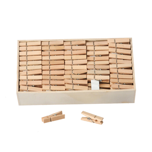 Set 400 Mollette in Legno H 35 cm