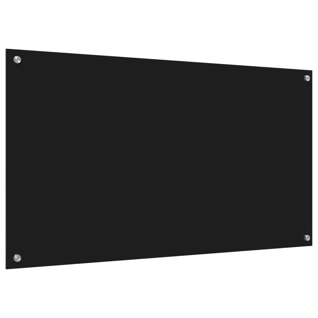 Rivestimento da Cucina Nero 110 x 60 cm vetro temperato 42001300