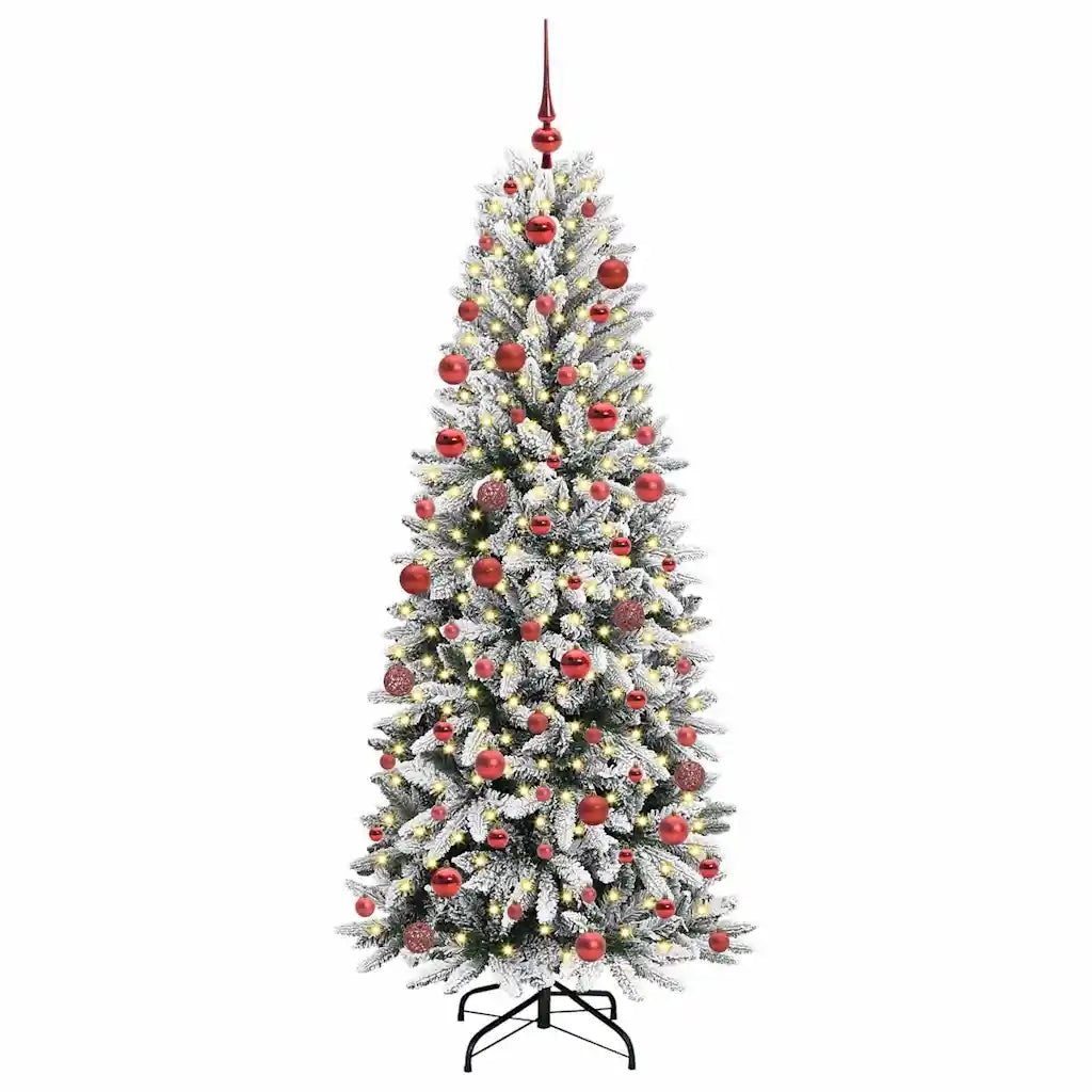 Albero di Natale artificiale con 300 LED Bianco 180 cm 3396045