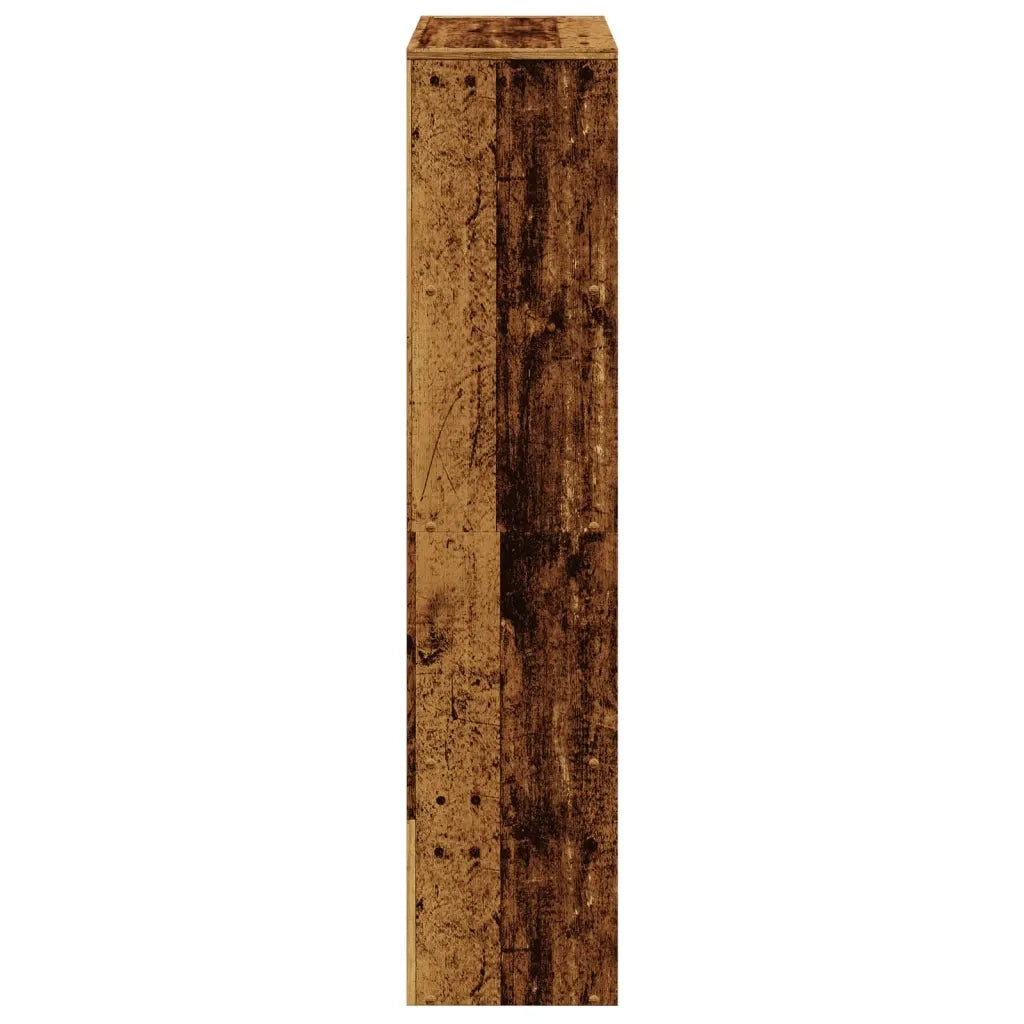 Libreria a 4 Ripiani Legno Vecchio 131,5x29x131,5 cm Truciolato 857974