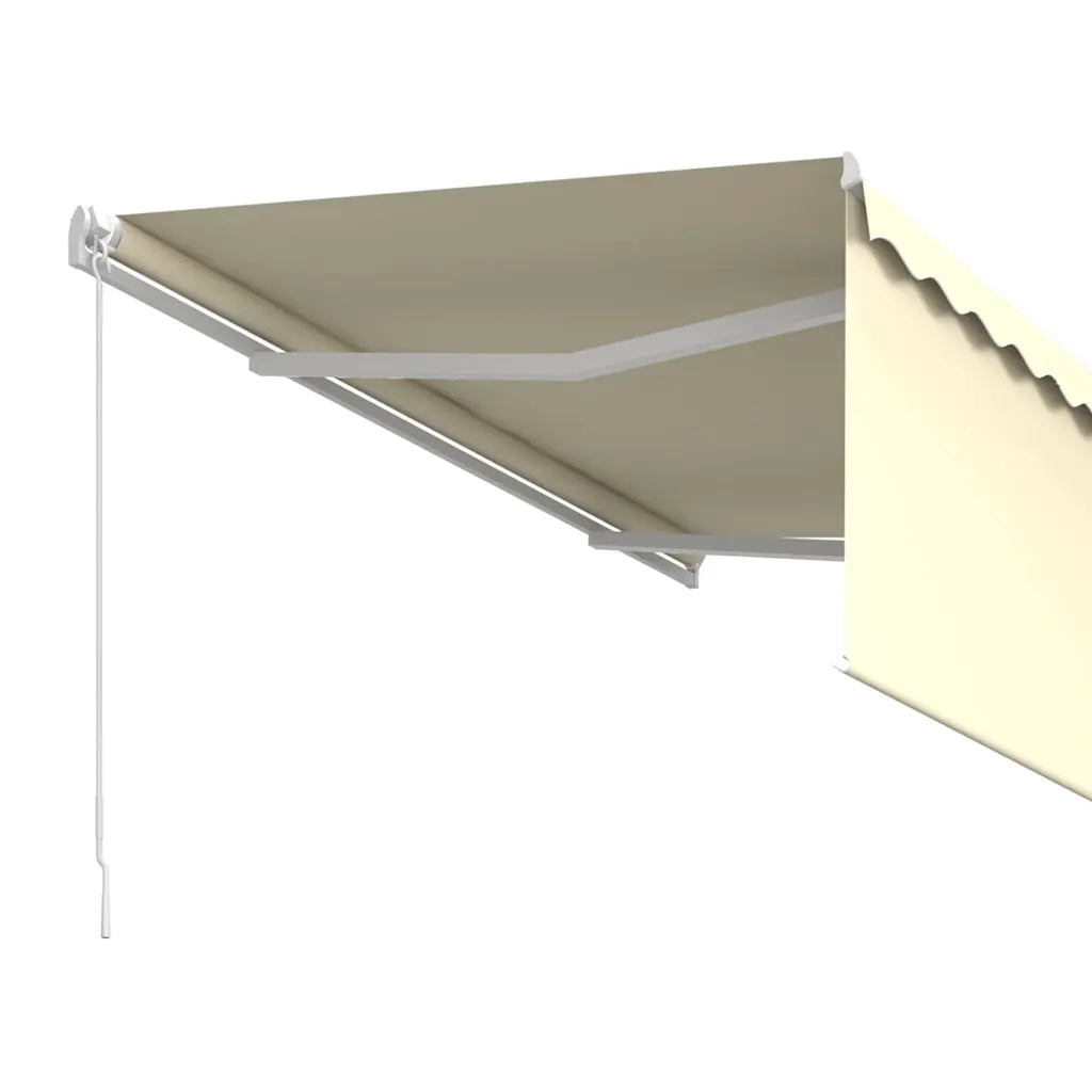 Tenda da Sole Retrattile Manuale con Parasole 3x2,5 m Crema 3069257