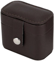 Portatile cassetta di accessori in pelle, cassetta di conservazione per viaggi, cassetta di accessori - nero