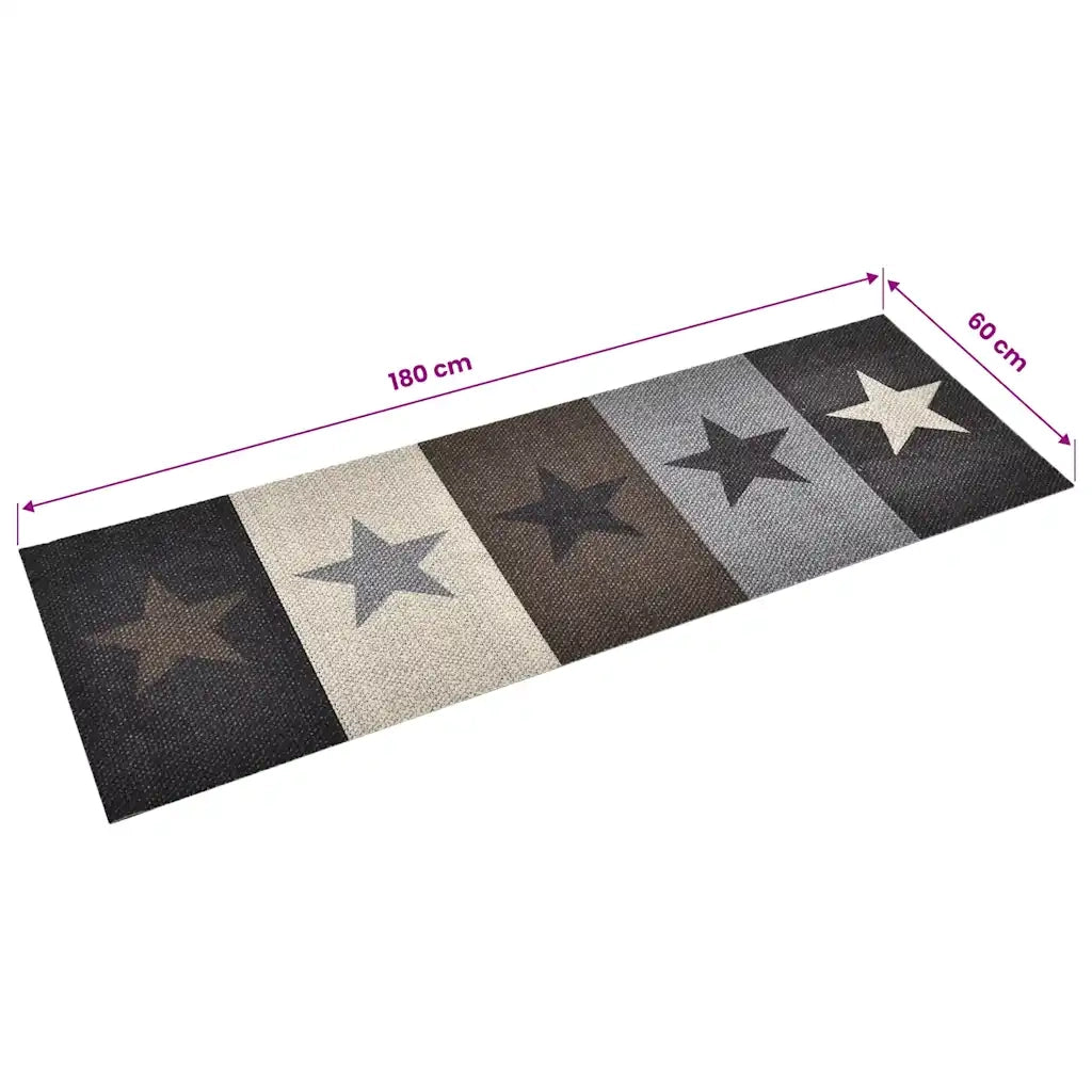 Tappetino da Cucina Lavabile-Tappeto da Cucina con Stelle 60x180 cm