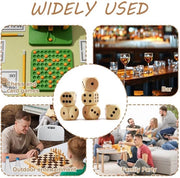 Set di Dadi in Legno da 6 - Cubi Grossi 30 mm - Giocodadi in Legno Naturale - Giochi Educativi - Molteplici Utilizzazioni - Robusto e Sostenibile - Dadi in Legno Cubici