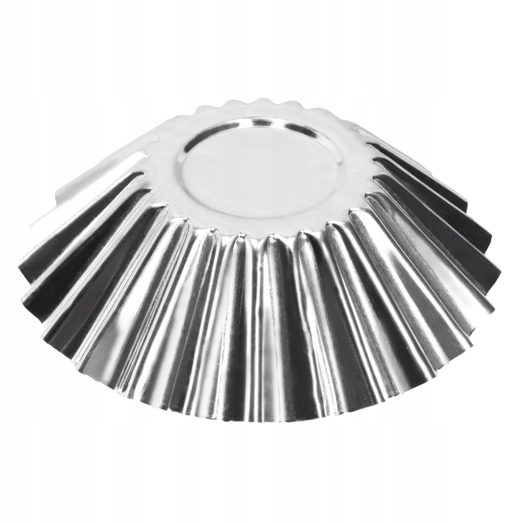 Set di 10 stampi in metallo KADAX per muffin, cupcake e crostatine, 7 cm