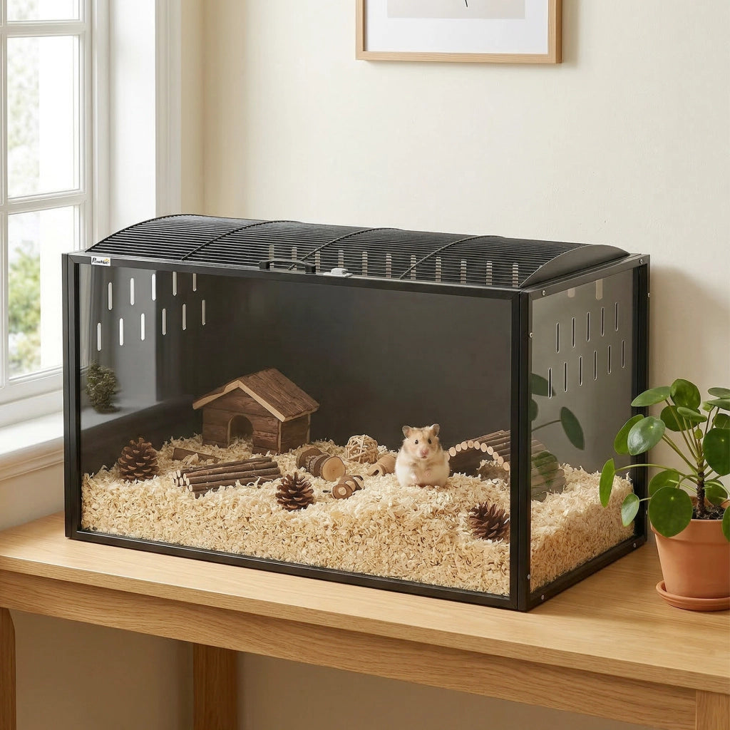Gabbia per Criceti Grande 105x51x53 cm ¨C zephmum ¨C Nero