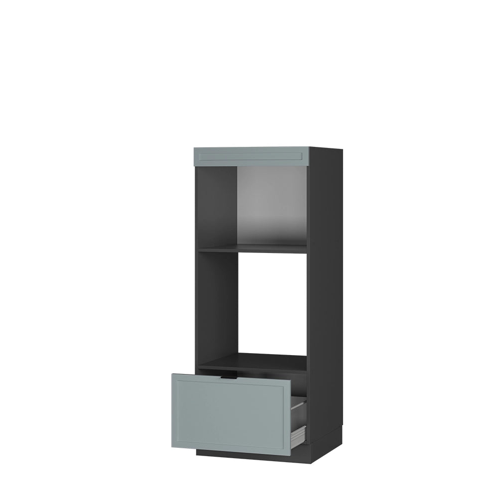 Vicco Set mobili bagno Blu-grigio chiaro 60 cm aperto
