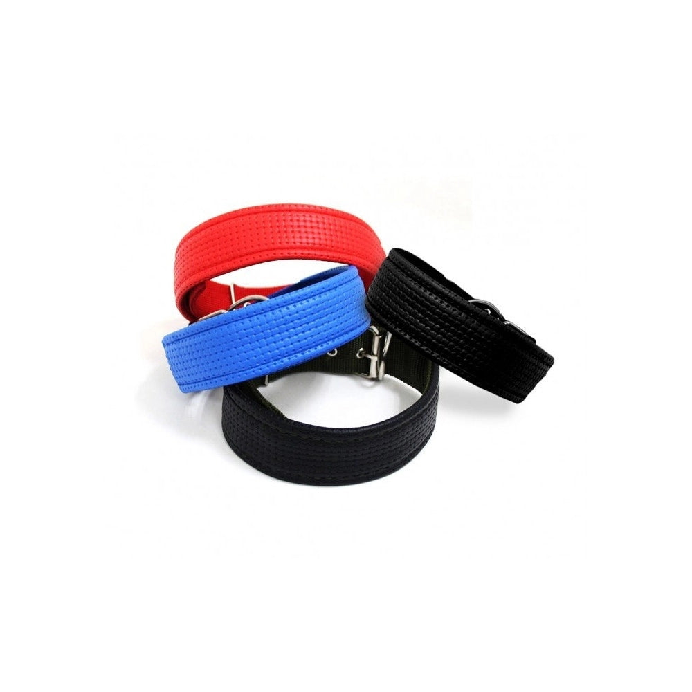 Trade Shop - Collare In Nylon Con Imbottitura Per Cani Tg. Grande Chiusura Fibbia Regolabile -
