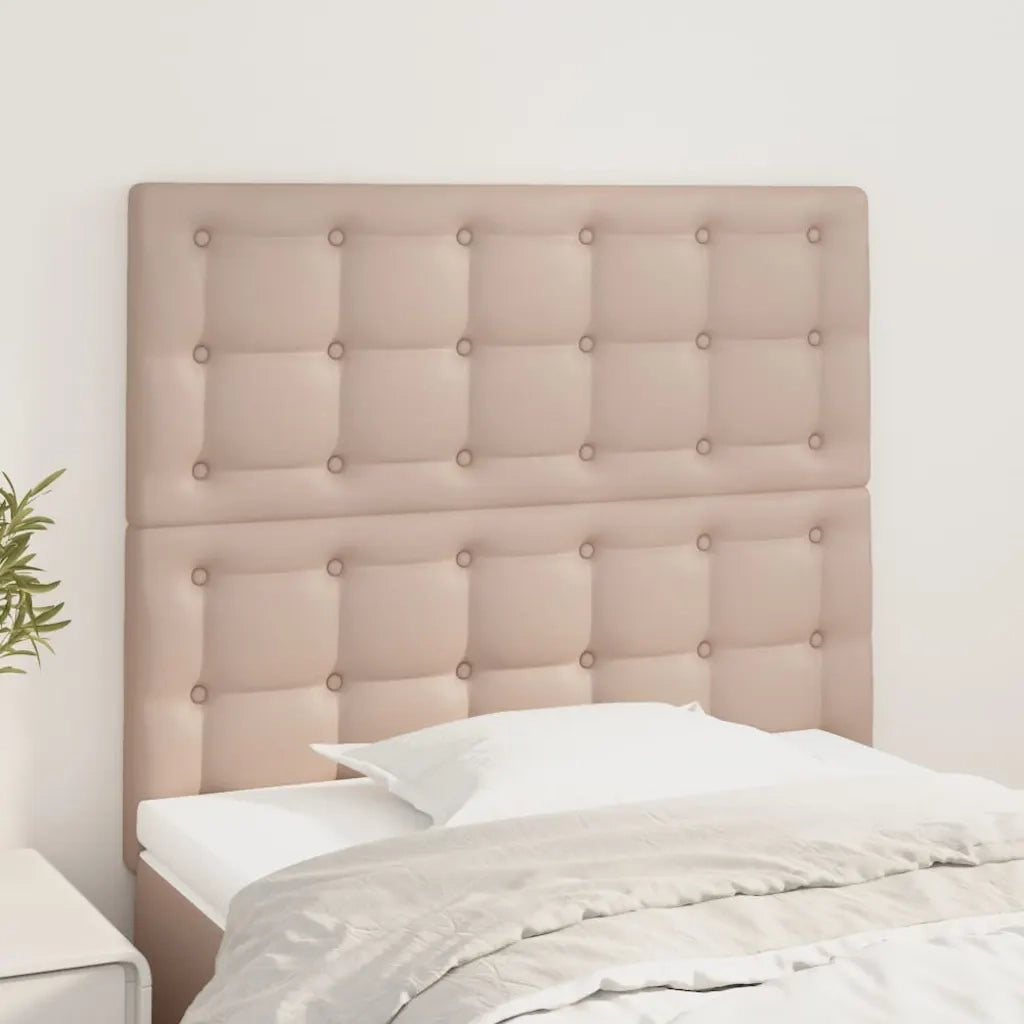 Testiera-Testata-Testiera Decorativa Cappuccino 100x5x118/128 cm in Similpelle 430850