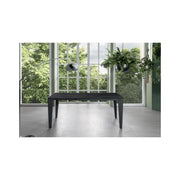 Tavolo Allungabile da 120cm a 170cm moderno Top in Ceramica su Vetro Temperato Portoro