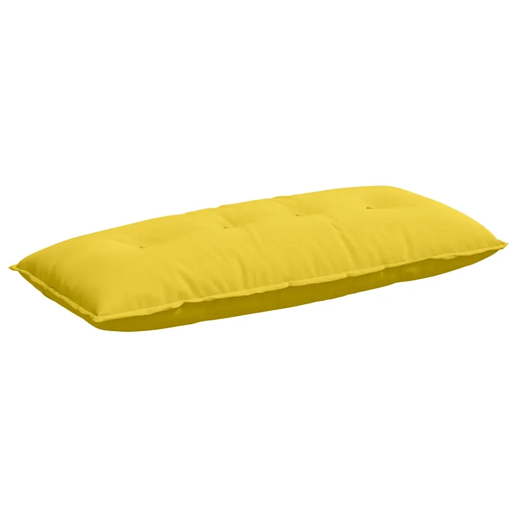Cuscino per Schiena Giallo Chiaro 120 x 19 x 50 cm Tessuto