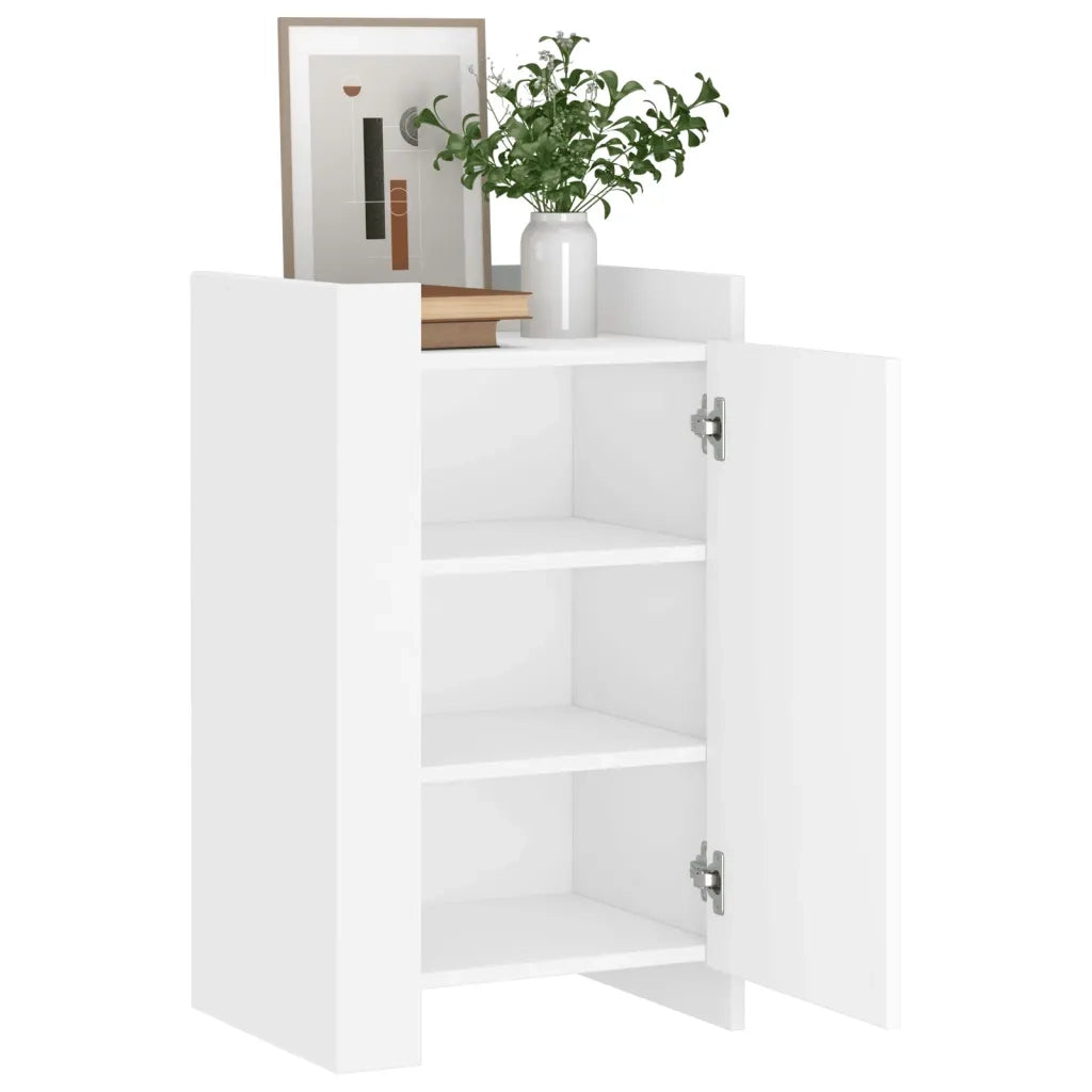 Credenza | Madia | Buffet da pranzo | Armadio da pranzo Bianca 45x35x75 cm in Legno Multistrato